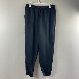 Heartloom Black Drawstring Waist Jogger Lounge Pants Women's Size Medium